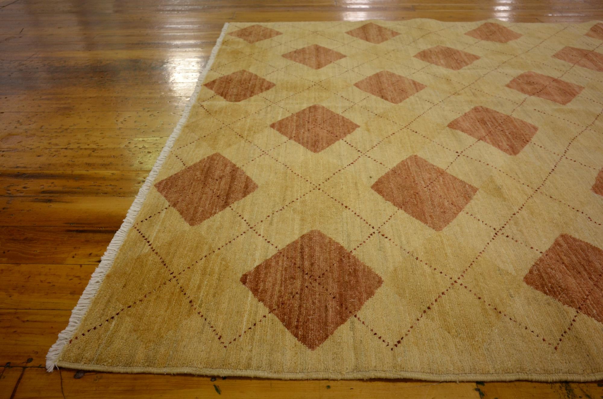 4' 9 x 6' Hand Knotted Modern Ziegler Oriental Rug
