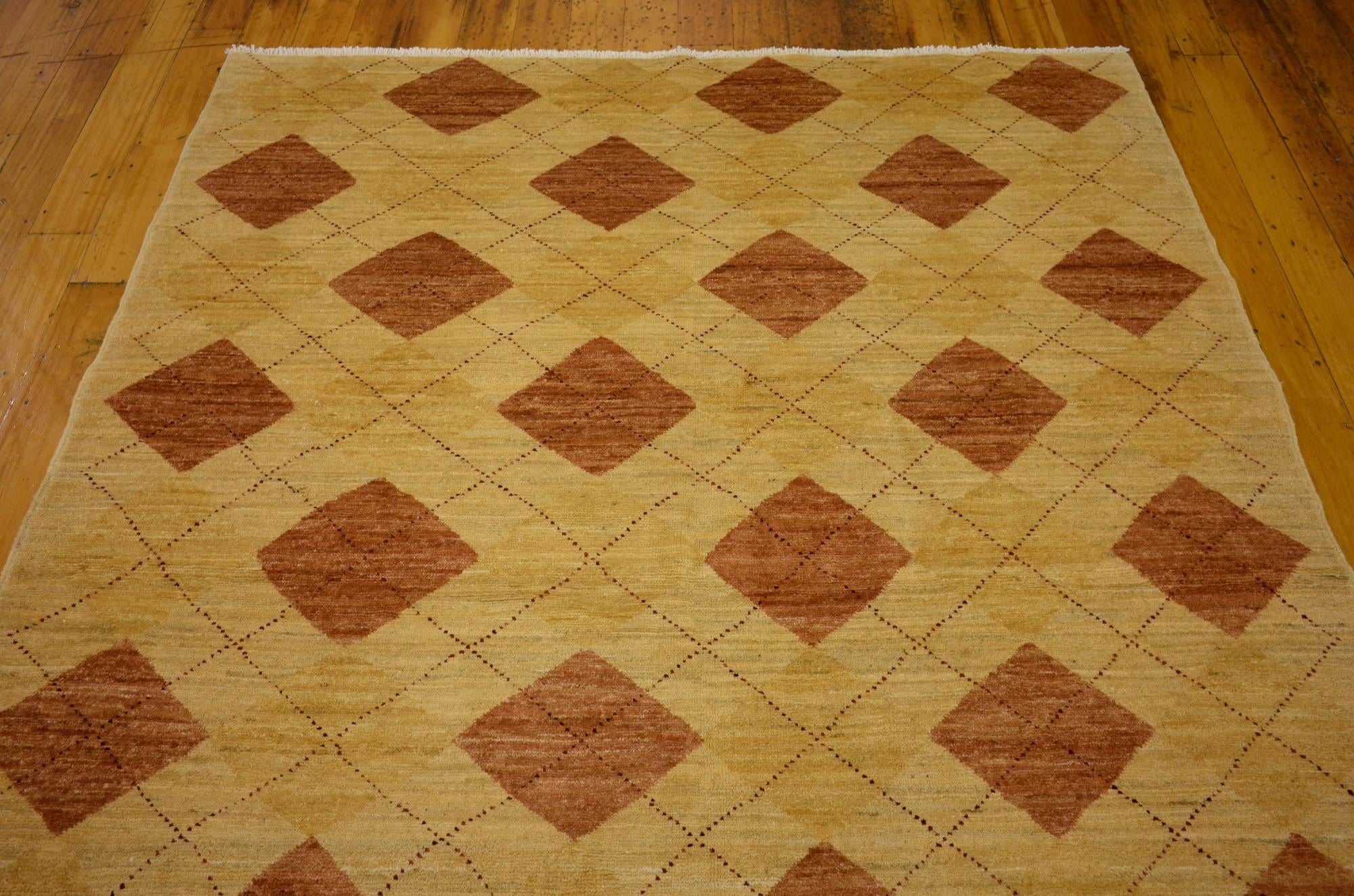 4' 9 x 6' Hand Knotted Modern Ziegler Oriental Rug