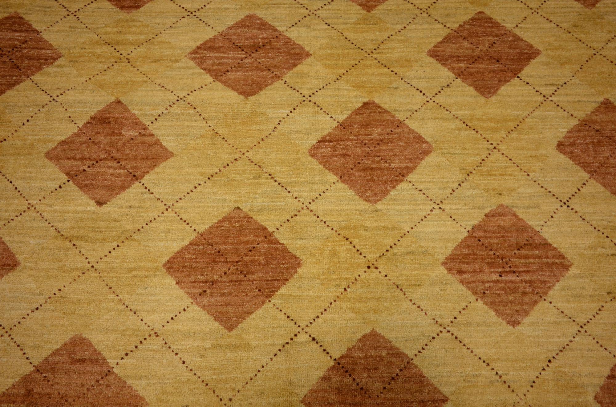 4' 9 x 6' Hand Knotted Modern Ziegler Oriental Rug