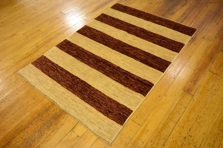 3' 5 x 4' 9 Hand Knotted Modern Ziegler Oriental Rug
