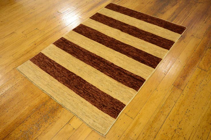 Detail image of 3' 5 x 4' 9 Hand Knotted Modern Ziegler Oriental Rug