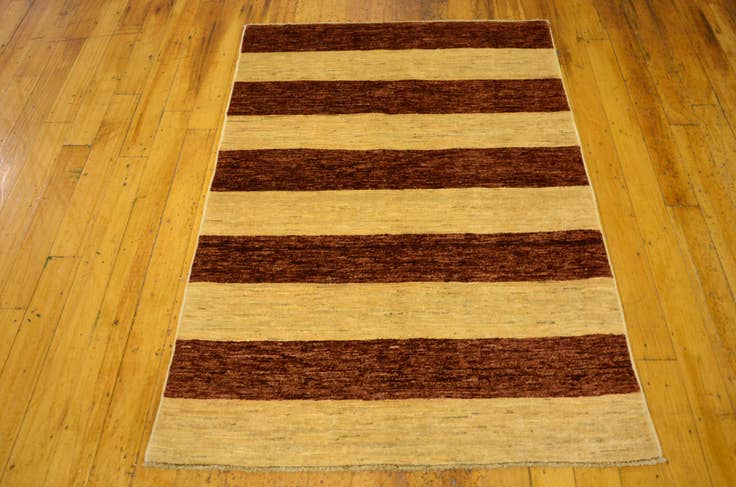 Detail image of 3' 5 x 4' 9 Hand Knotted Modern Ziegler Oriental Rug