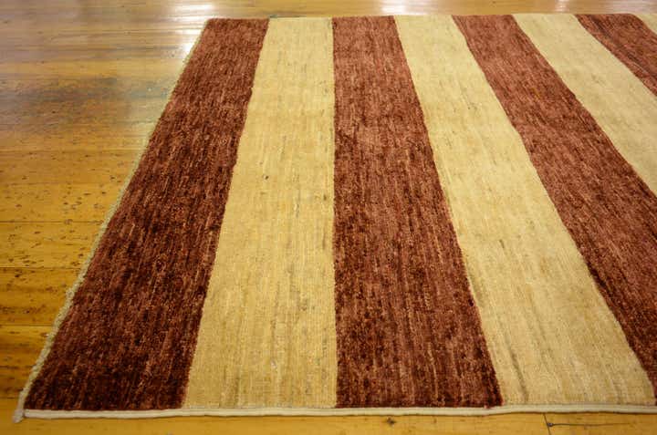 3' 5 x 4' 9 Hand Knotted Modern Ziegler Oriental Rug