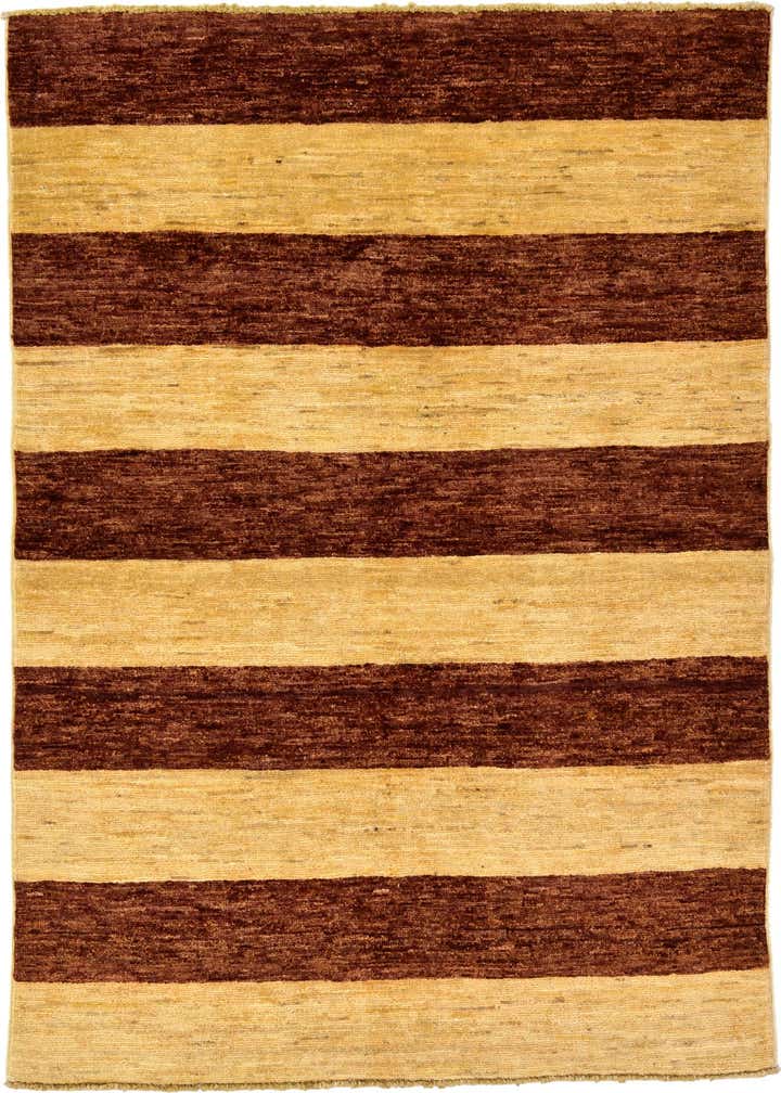 3' 5 x 4' 9 Hand Knotted Modern Ziegler Oriental Rug