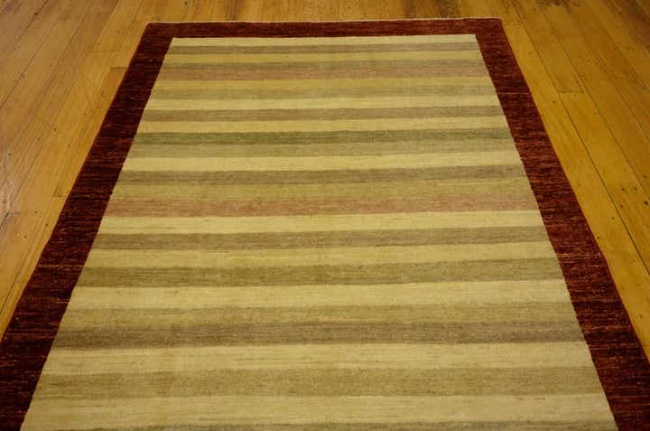 4' 1 x 6' 7 Hand Knotted Modern Ziegler Oriental Rug