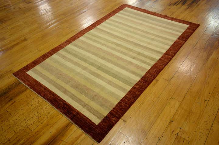 4' 1 x 6' 7 Hand Knotted Modern Ziegler Oriental Rug