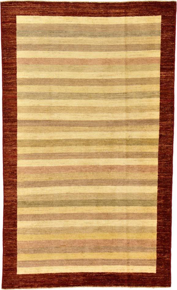 Detail image of 4' 1 x 6' 7 Hand Knotted Modern Ziegler Oriental Rug