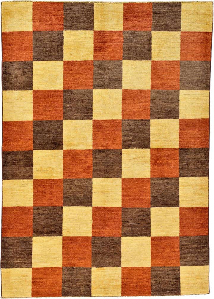 4' 11 x 6' 8 Hand Knotted Modern Ziegler Oriental Rug