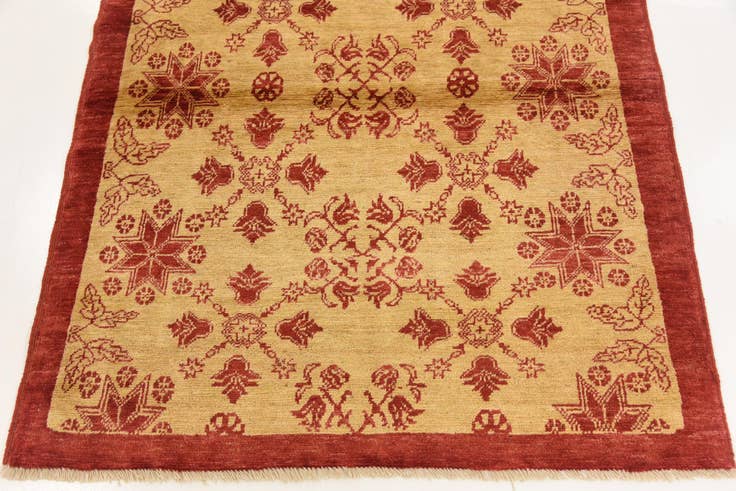 Detail image of 3' 9 x 4' 10 Hand Knotted Modern Ziegler Rug