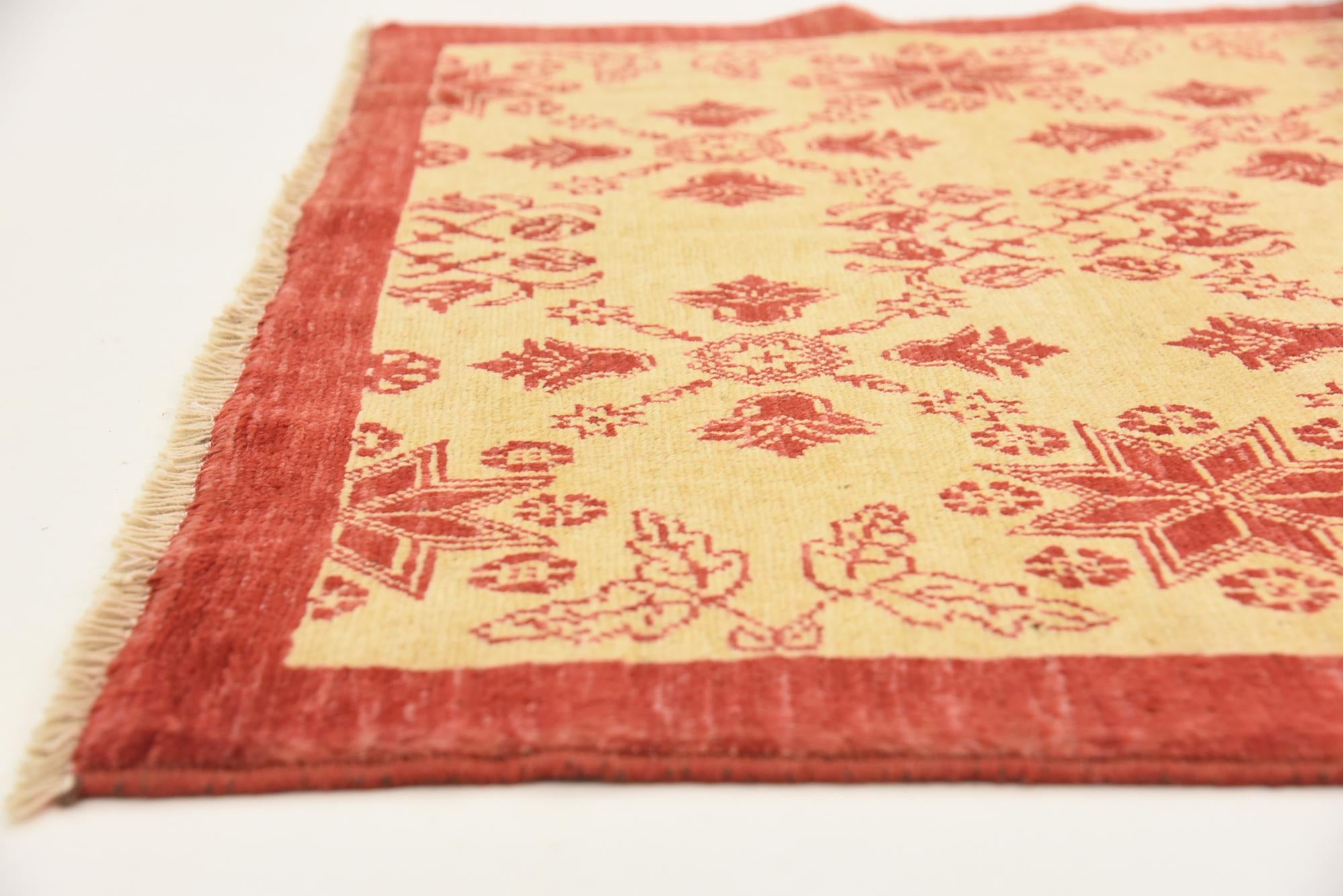 3' 9 x 4' 10 Hand Knotted Modern Ziegler Rug