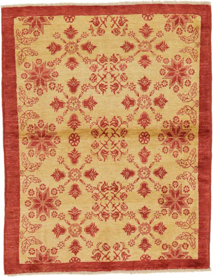 3' 9 x 4' 10 Hand Knotted Modern Ziegler Rug