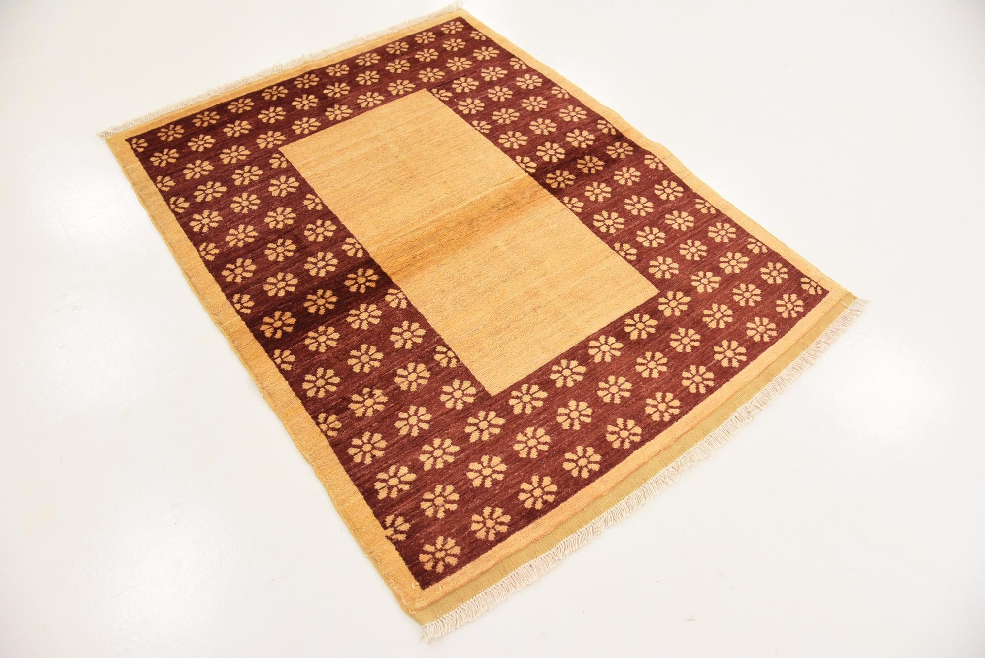 3' 6 x 4' 7 Hand Knotted Modern Ziegler Rug