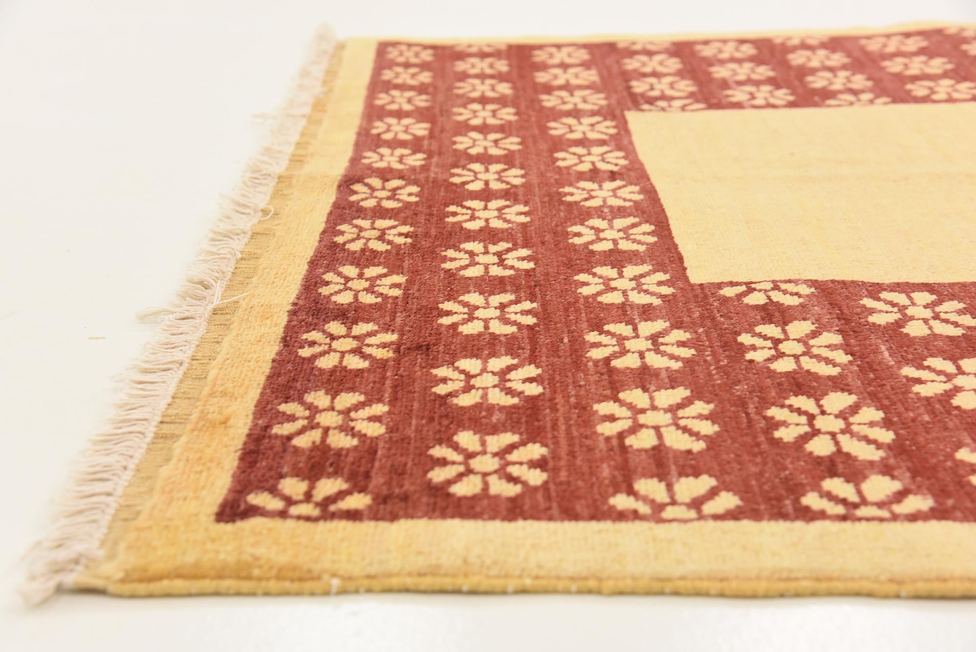 3' 6 x 4' 7 Hand Knotted Modern Ziegler Rug