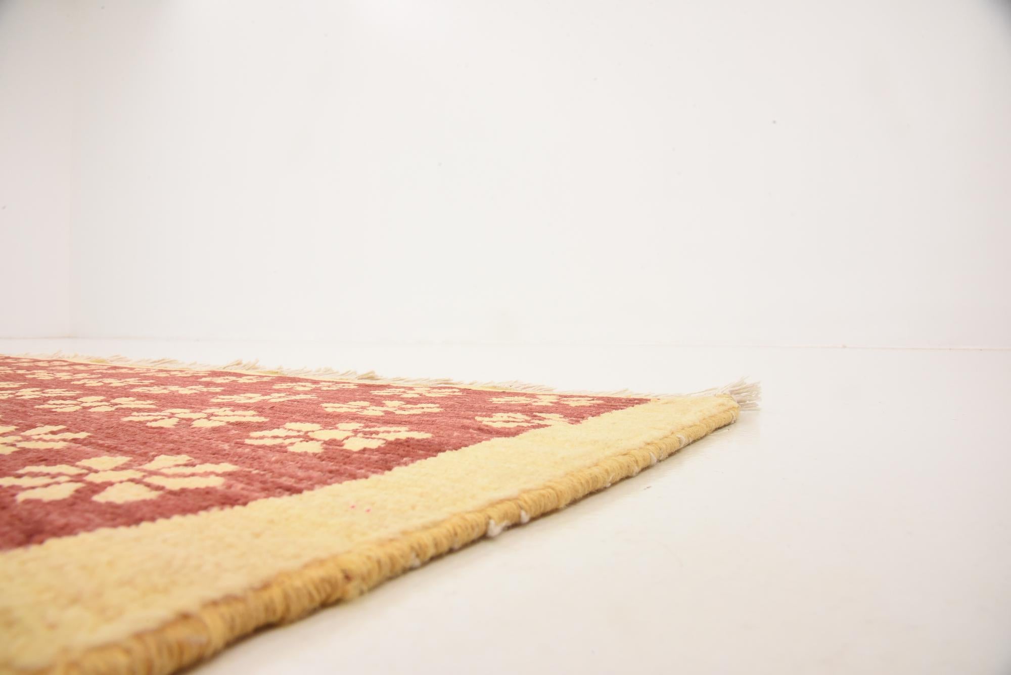 3' 6 x 4' 7 Hand Knotted Modern Ziegler Rug