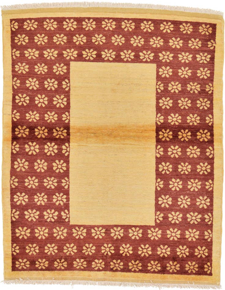Detail image of 3' 6 x 4' 7 Hand Knotted Modern Ziegler Rug