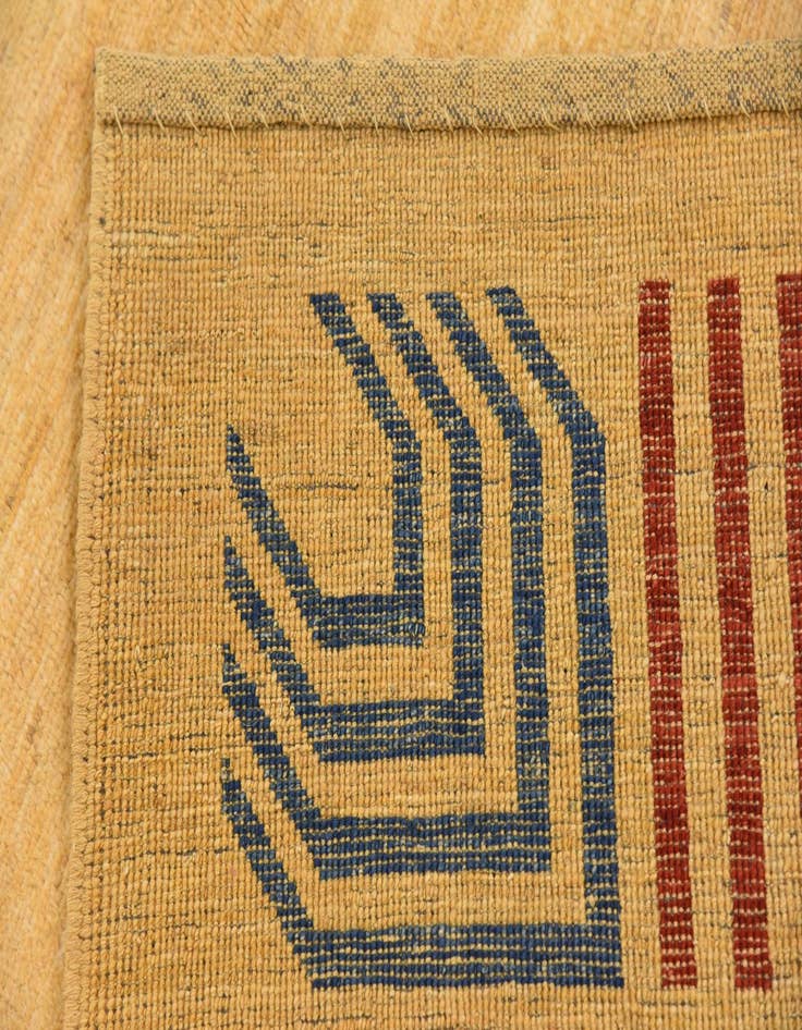 Detail image of 4' 5 x 6' 4  Hand Knotted Modern Ziegler Rug