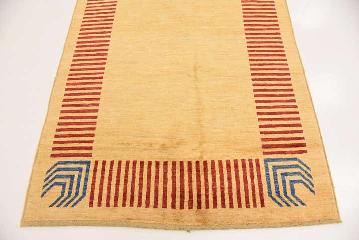4' 5 x 6' 4 Hand Knotted Modern Ziegler Rug