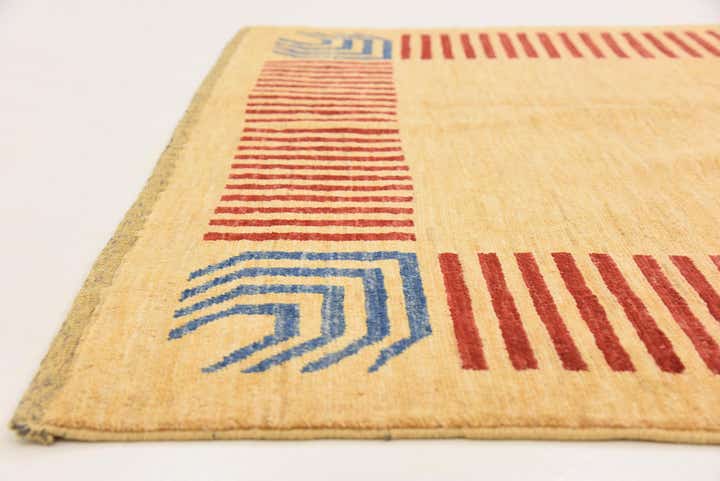 4' 5 x 6' 4 Hand Knotted Modern Ziegler Rug