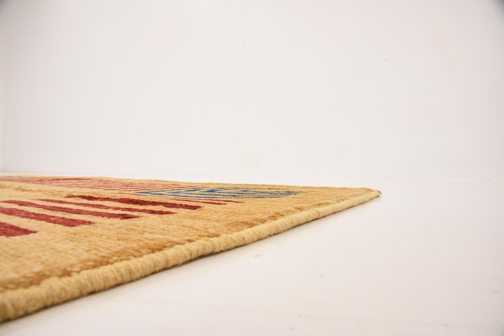 4' 5 x 6' 4 Hand Knotted Modern Ziegler Rug