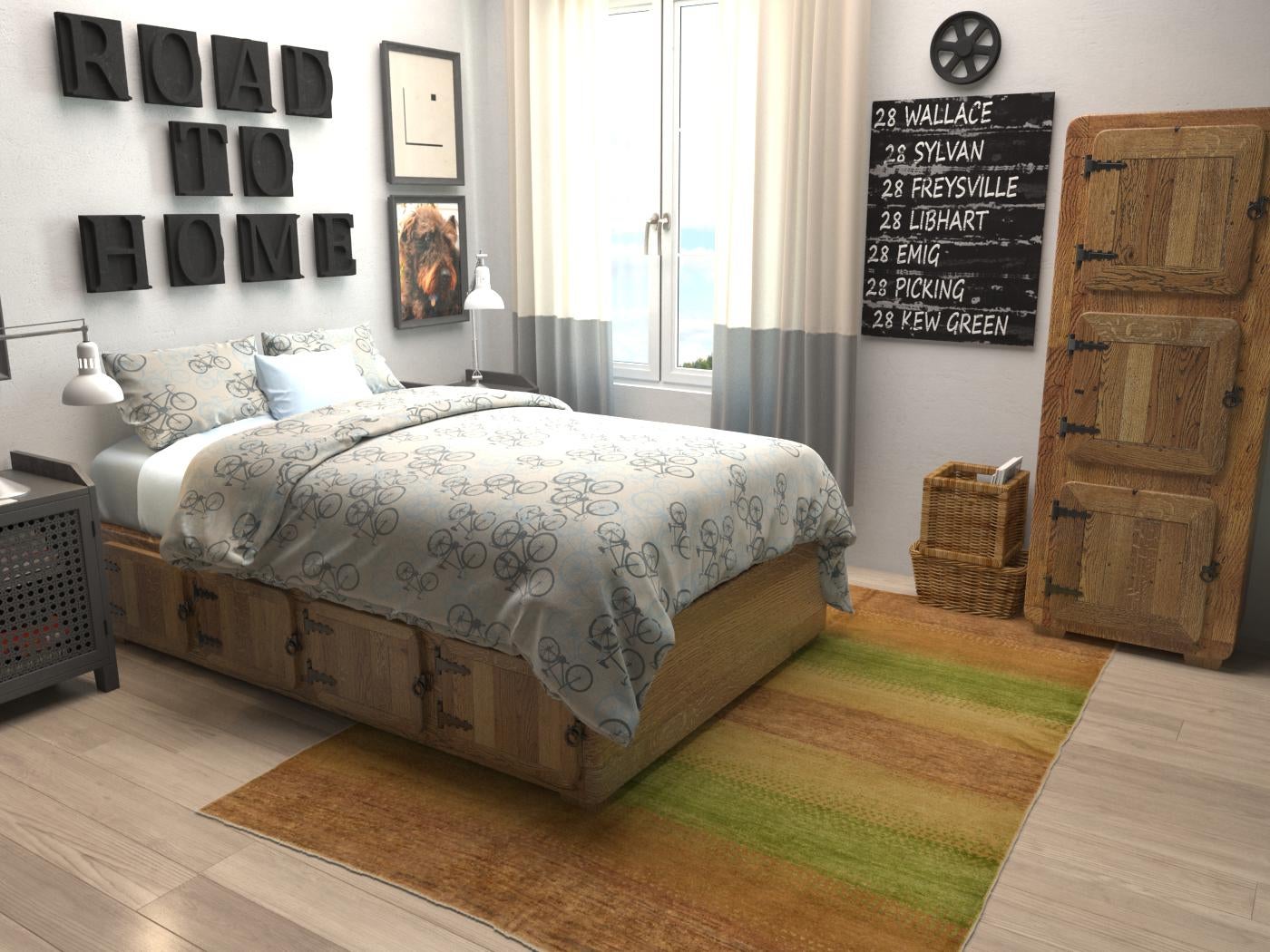5' 4 x 7' 4 Hand Knotted Modern Ziegler Rug