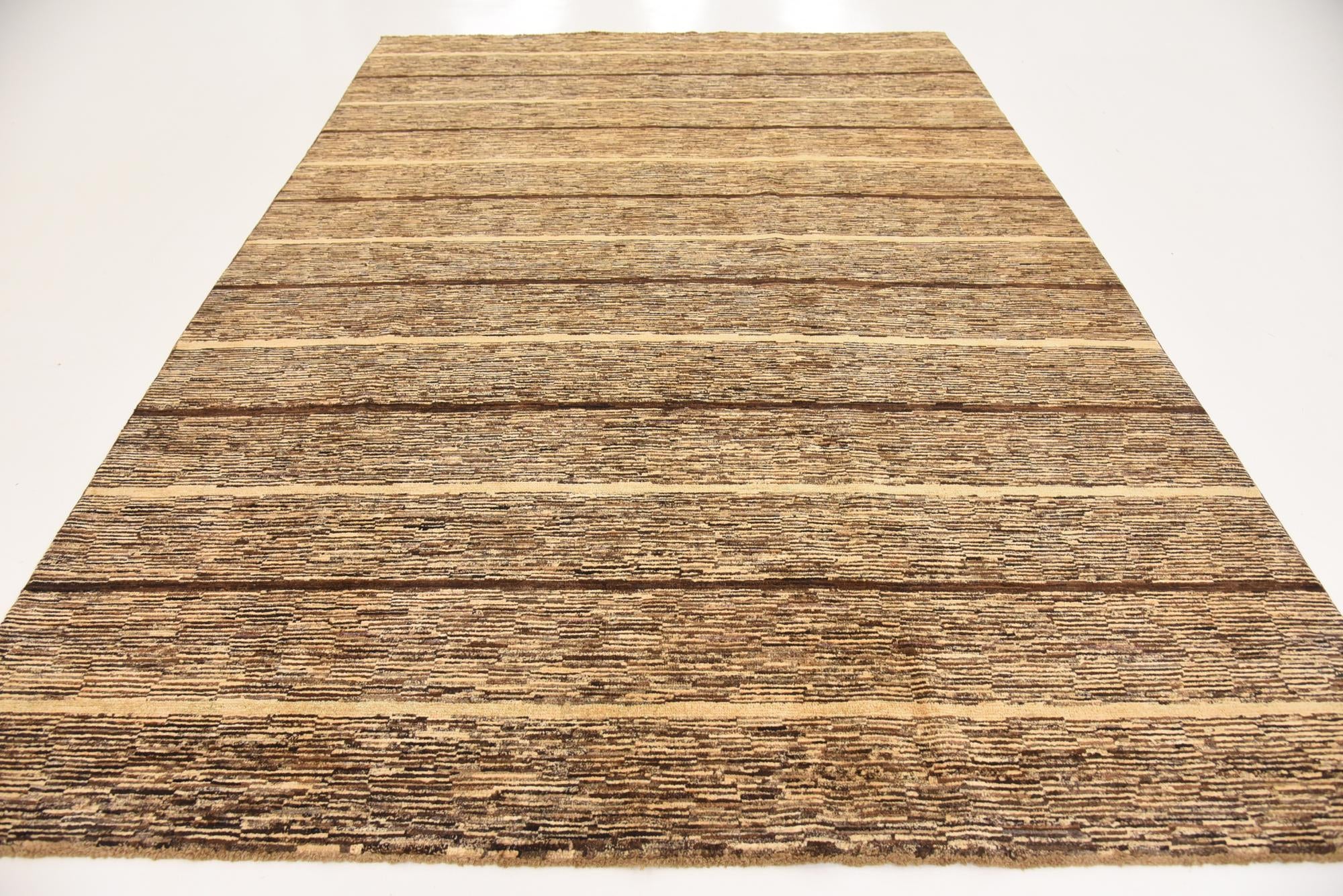 6' 8 x 9' 6 Hand Knotted Modern Ziegler Rug