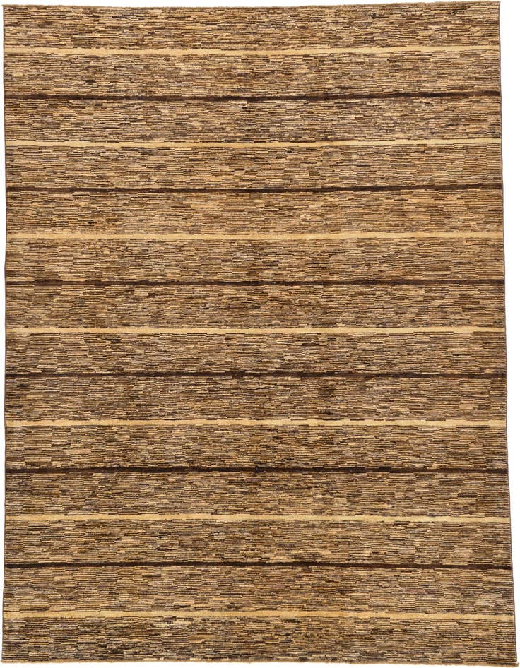 Detail image of 6' 8 x 9' 6 Hand Knotted Modern Ziegler Rug