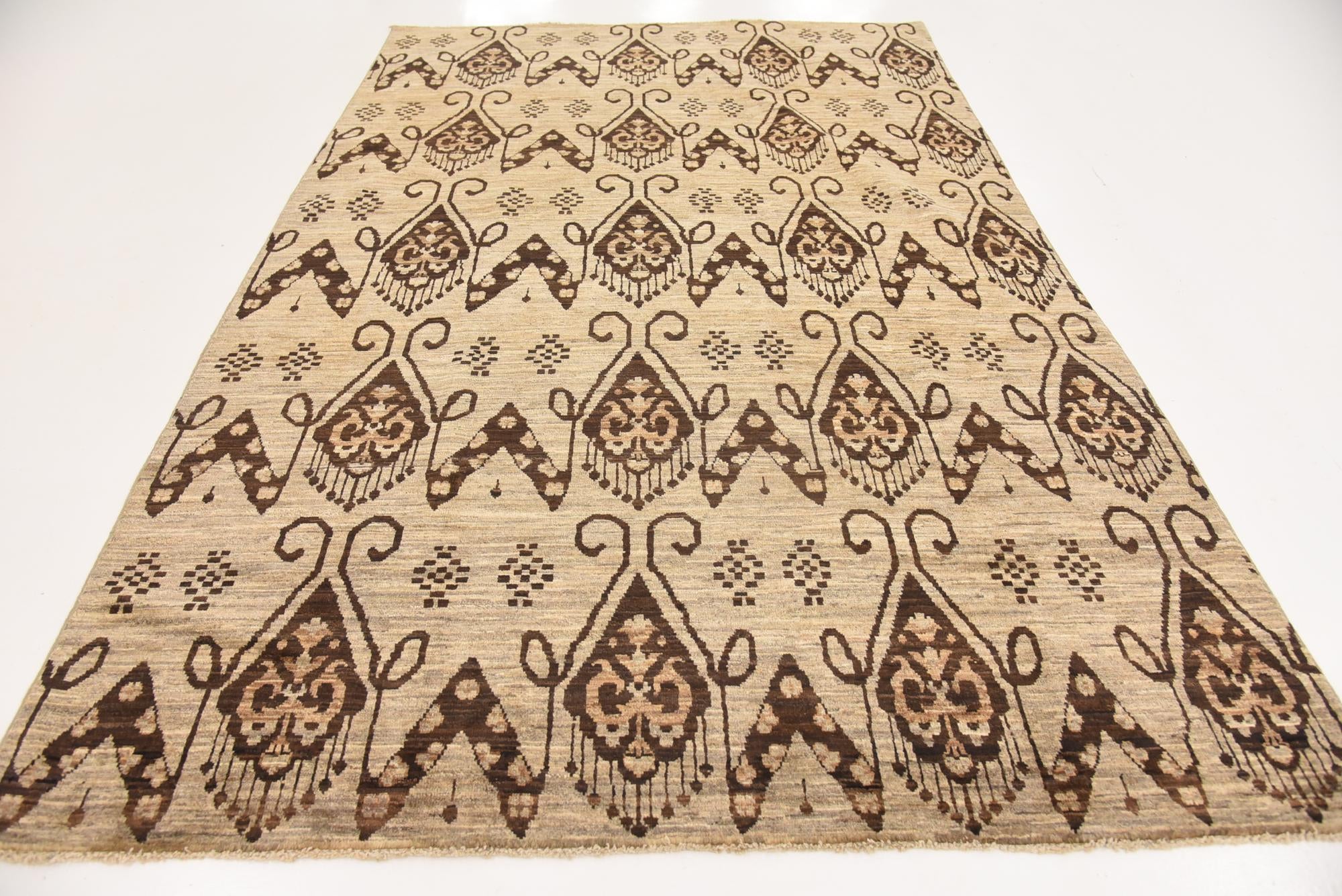 6' x 9' Hand Knotted Modern Ziegler Rug