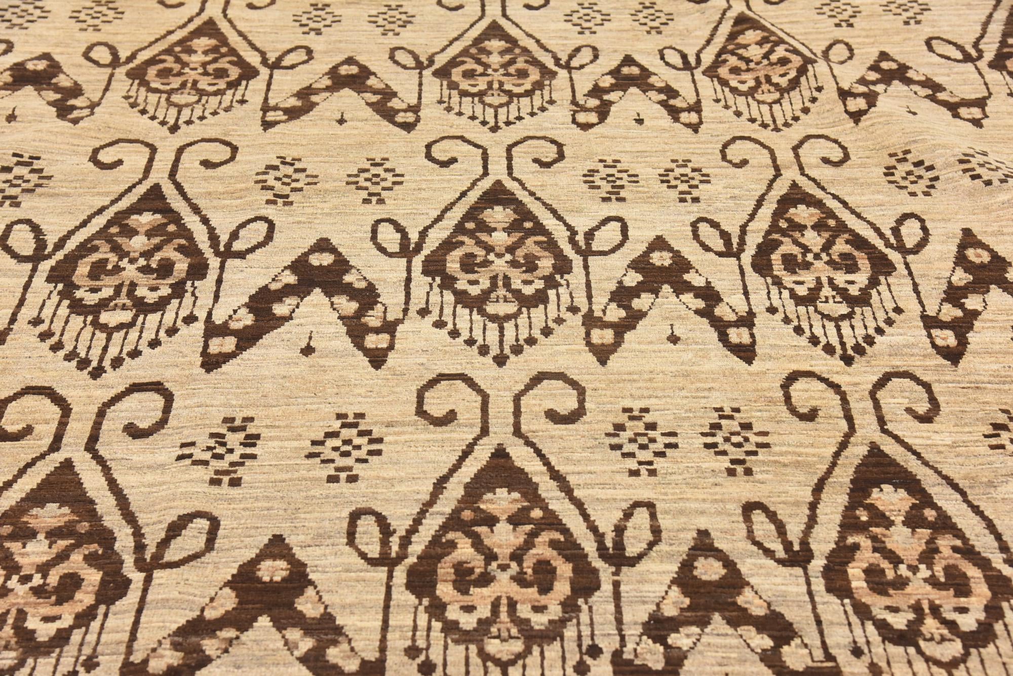 6' x 9' Hand Knotted Modern Ziegler Rug
