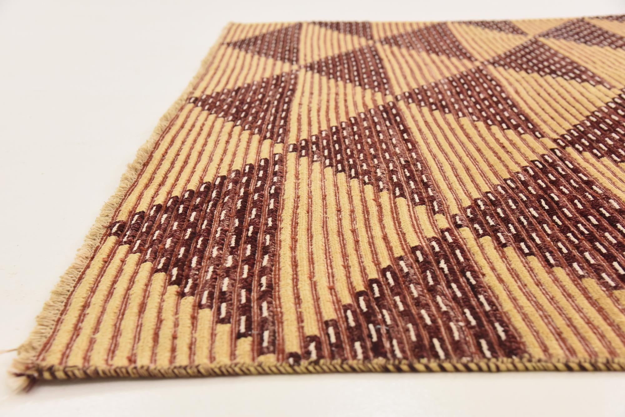 6' 5 x 9' 6 Hand Knotted Modern Ziegler Rug