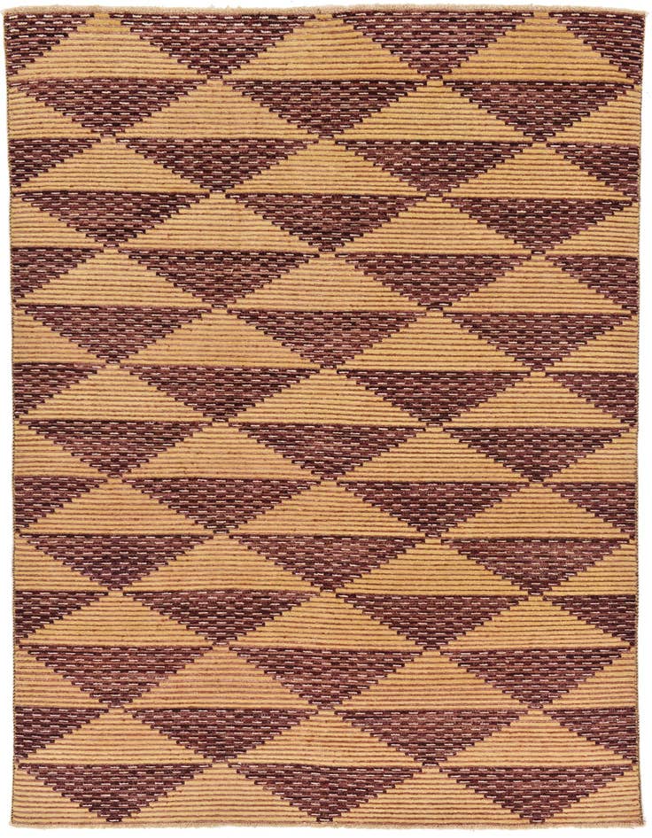 Detail image of 6' 5 x 9' 6 Hand Knotted Modern Ziegler Rug
