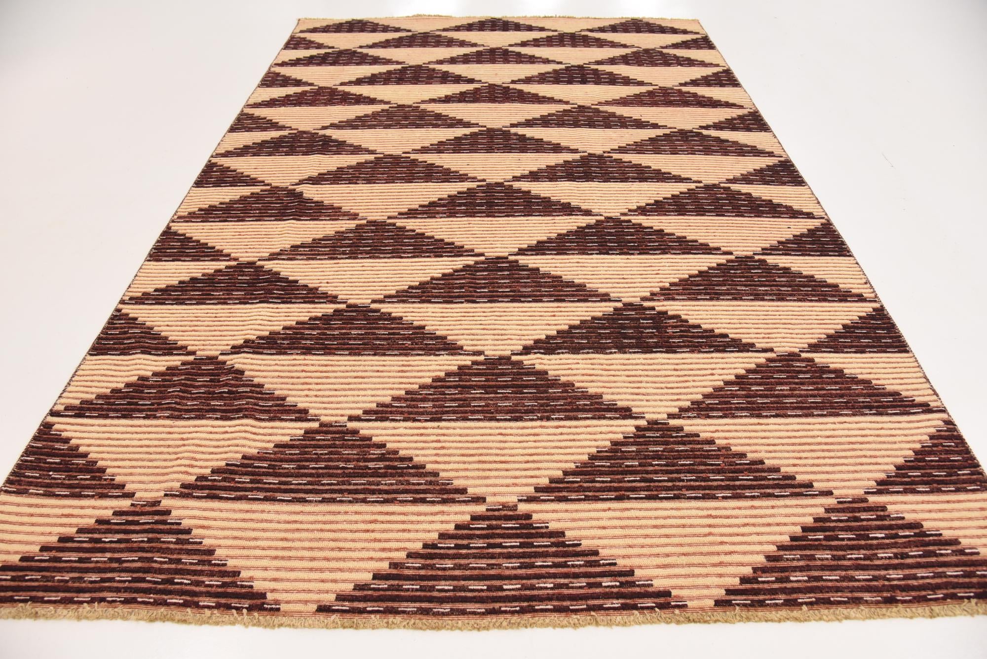 6' 4 x 9' 6 Hand Knotted Modern Ziegler Rug