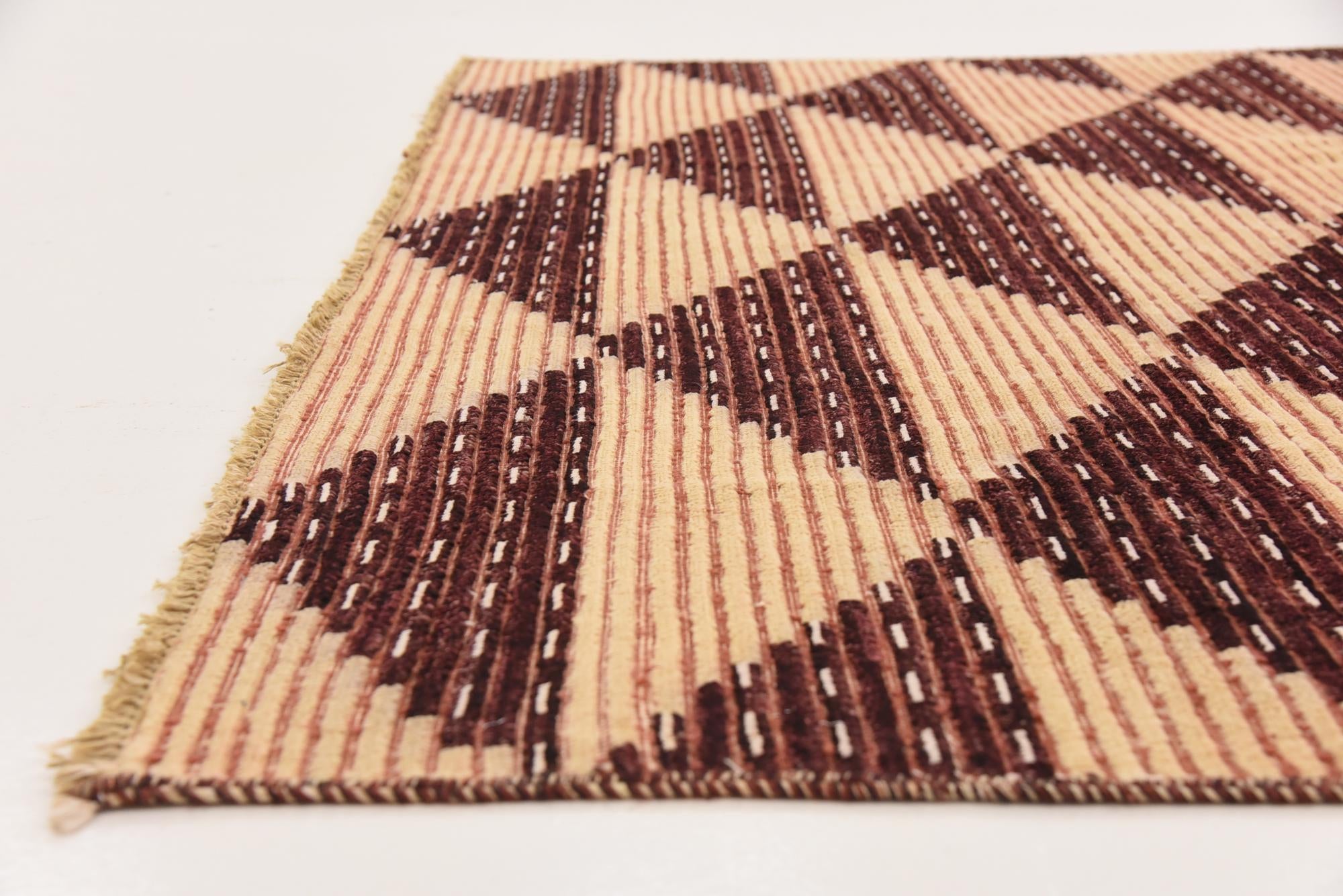6' 4 x 9' 6 Hand Knotted Modern Ziegler Rug