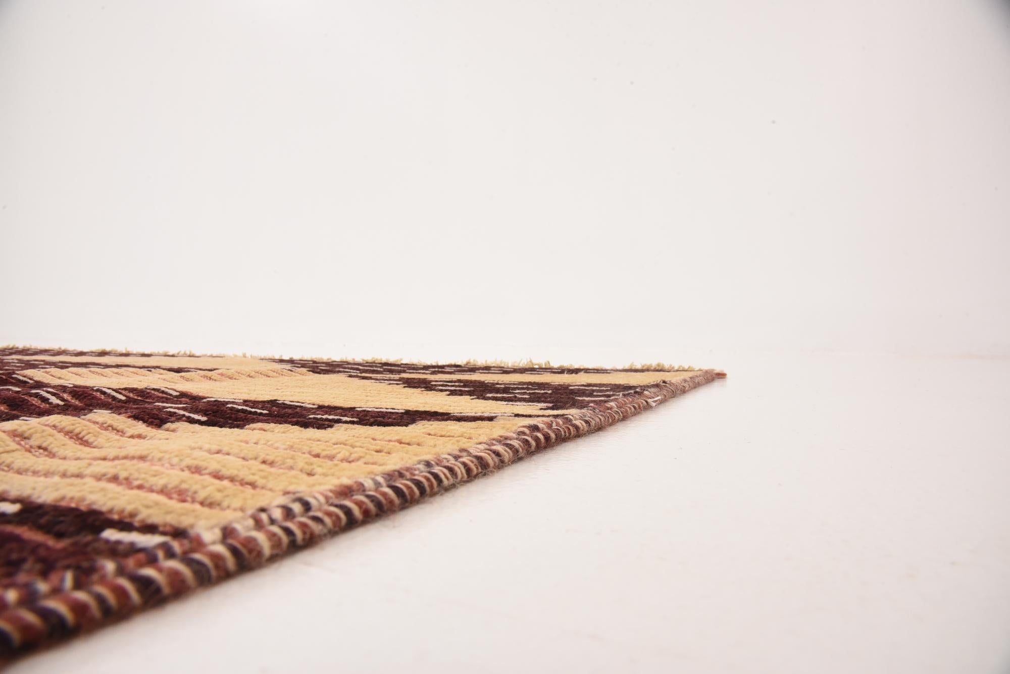 6' 4 x 9' 6 Hand Knotted Modern Ziegler Rug