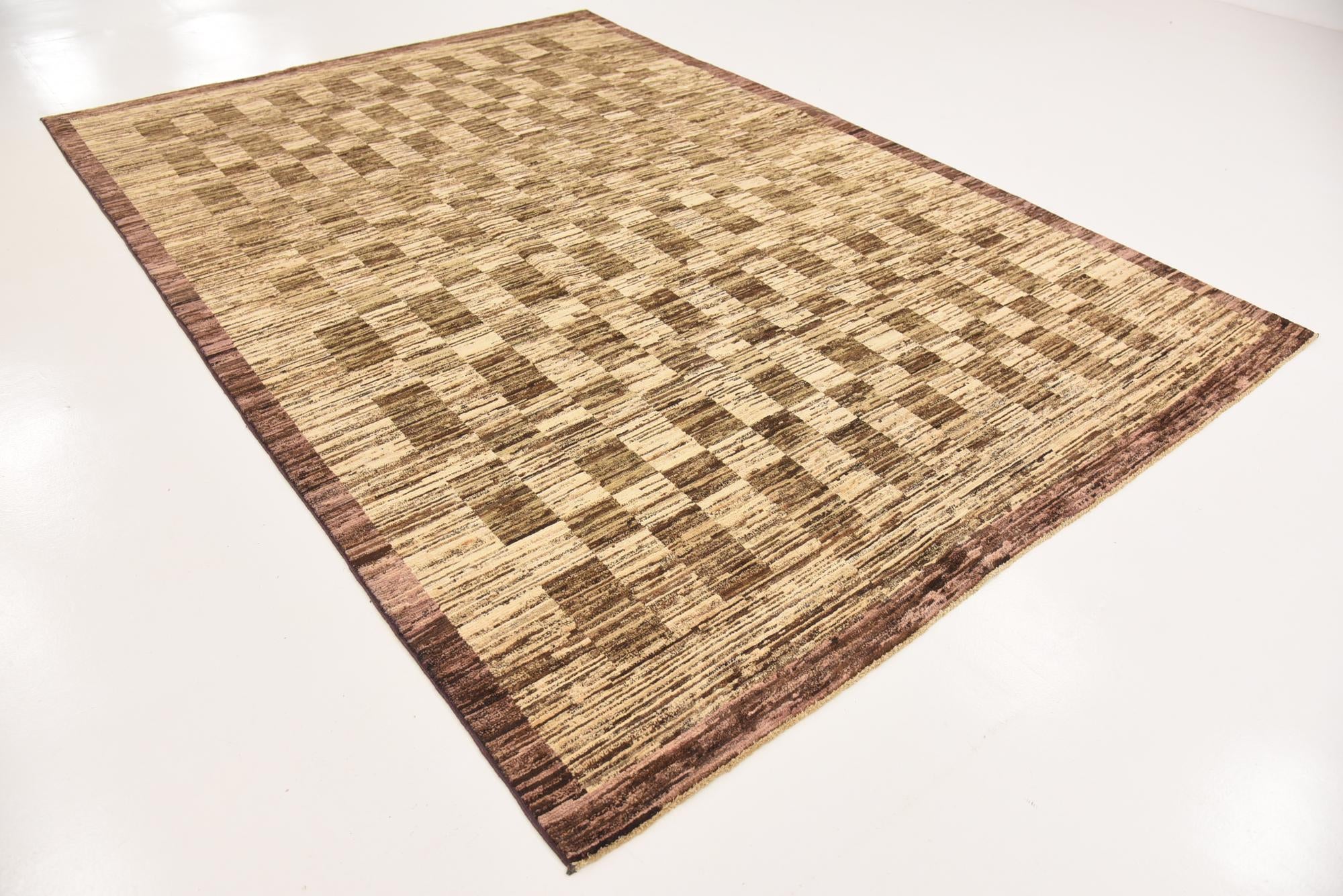 6' 8 x 9' 6 Hand Knotted Modern Ziegler Rug