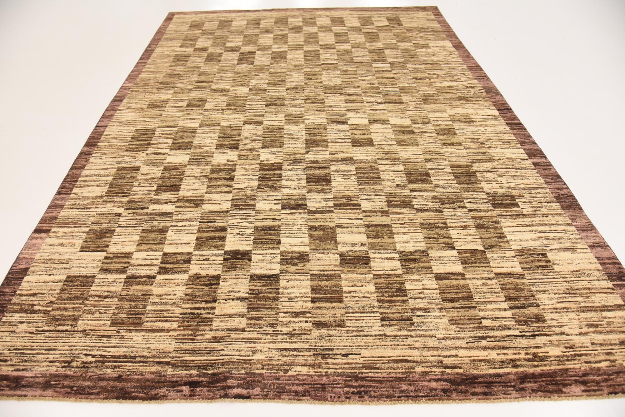 6' 8 x 9' 6 Hand Knotted Modern Ziegler Rug
