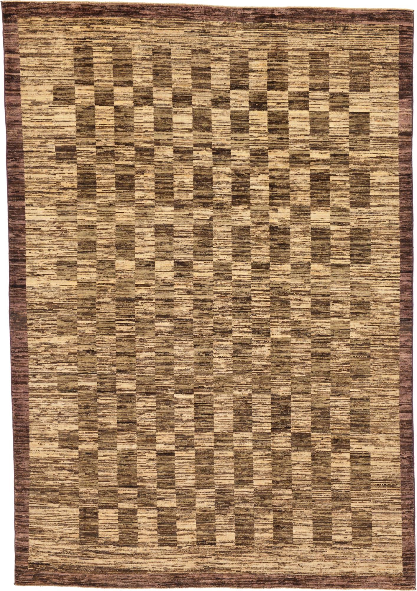 6' 8 x 9' 6 Hand Knotted Modern Ziegler Rug