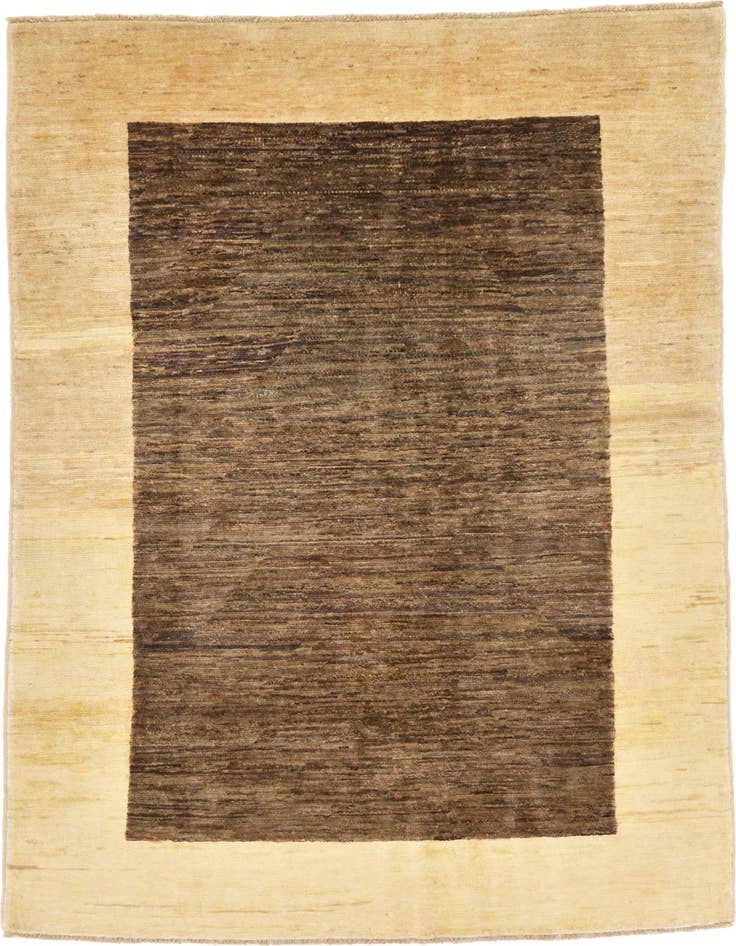 Detail image of 4' x 5' 8 Hand Knotted Modern Ziegler Rug