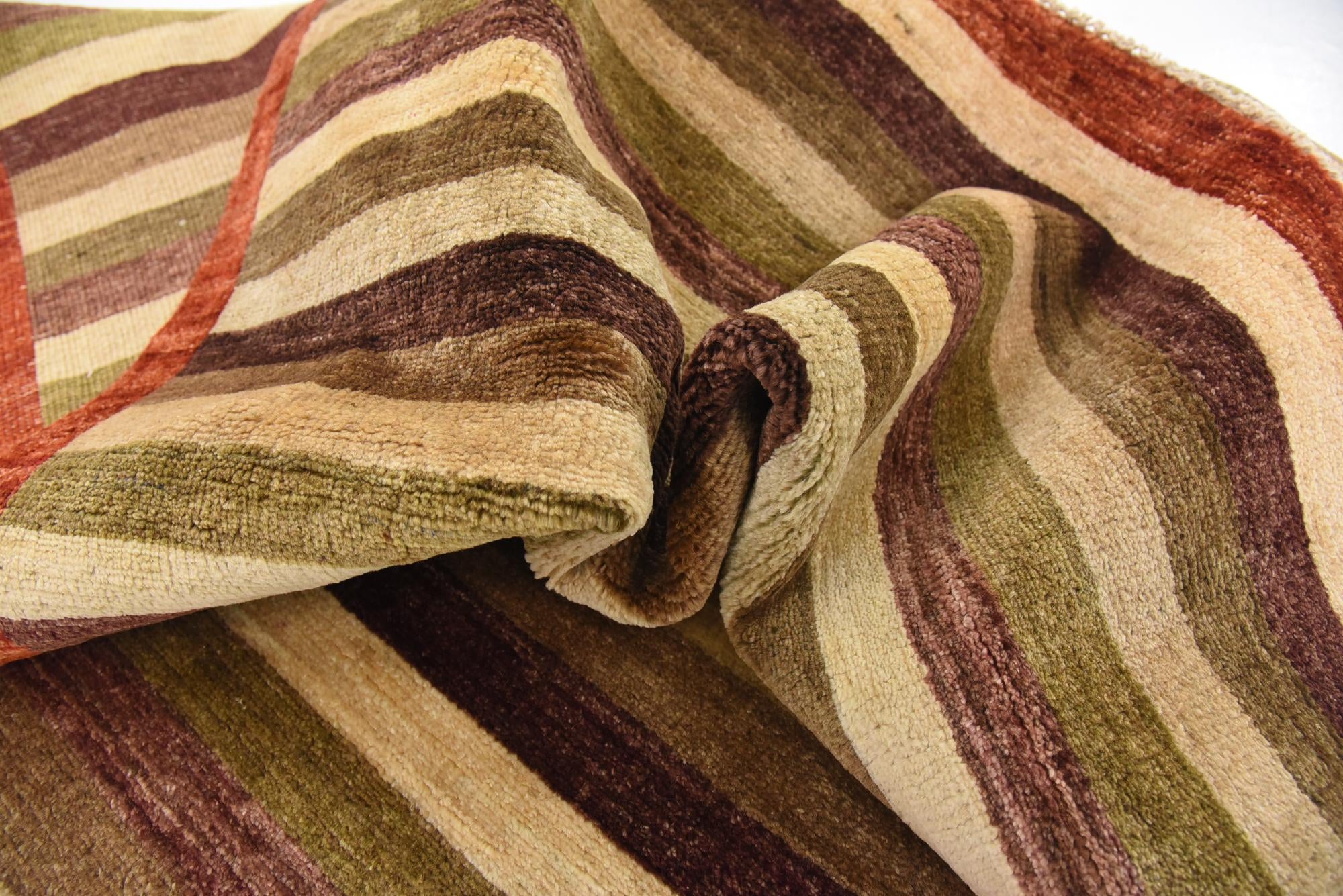 3' 4 x 6' 3 Hand Knotted Modern Ziegler Rug