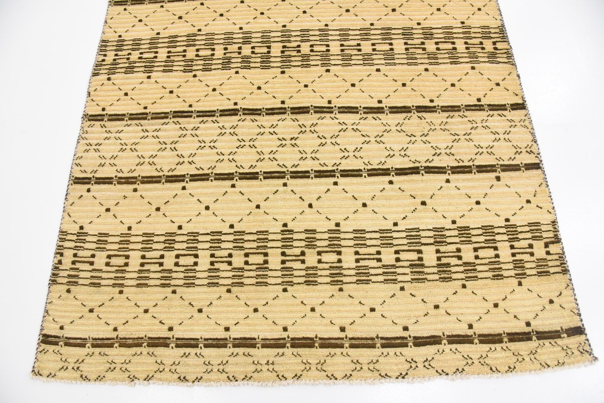4' 5 x 6' 6 Hand Knotted Modern Ziegler Rug