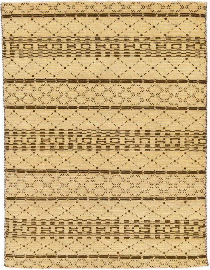 Detail image of 4' 5 x 6' 6 Hand Knotted Modern Ziegler Rug