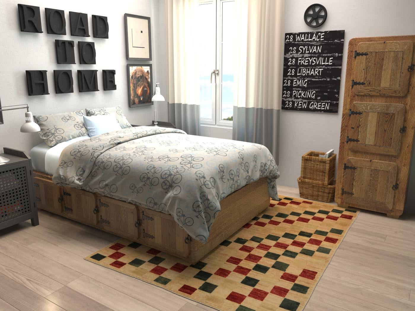 5' x 6' 7 Hand Knotted Modern Ziegler Rug