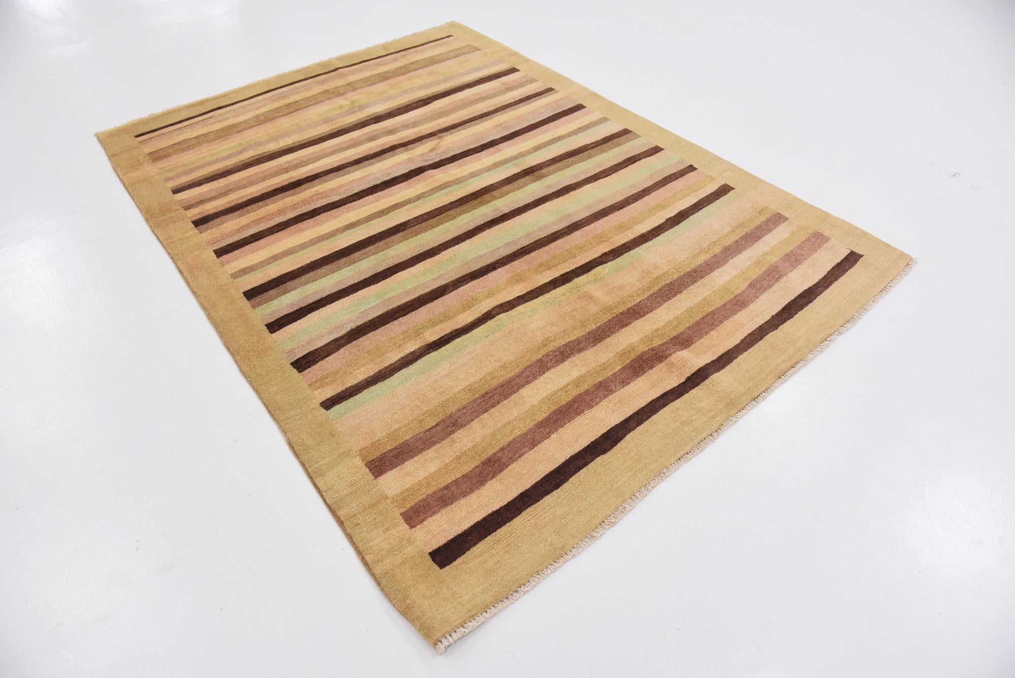 4' 7 x 6' 4 Hand Knotted Modern Ziegler Rug