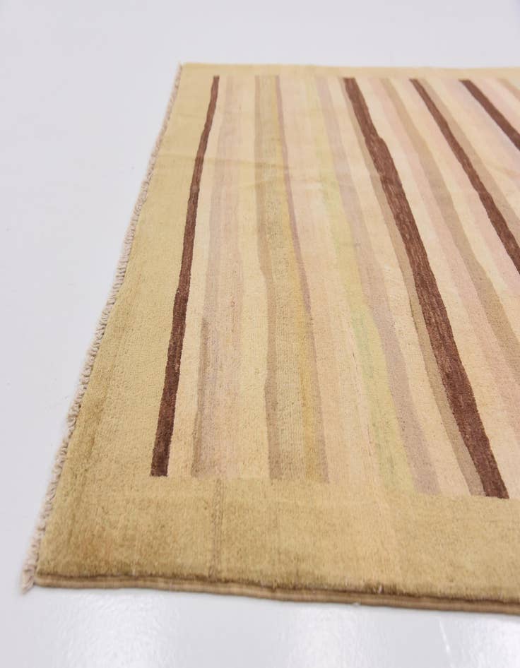 Detail image of 4' 7 x 6' 4  Hand Knotted Modern Ziegler Rug