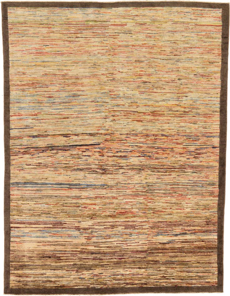 Detail image of 5' x 6' 6 Hand Knotted Modern Ziegler Rug