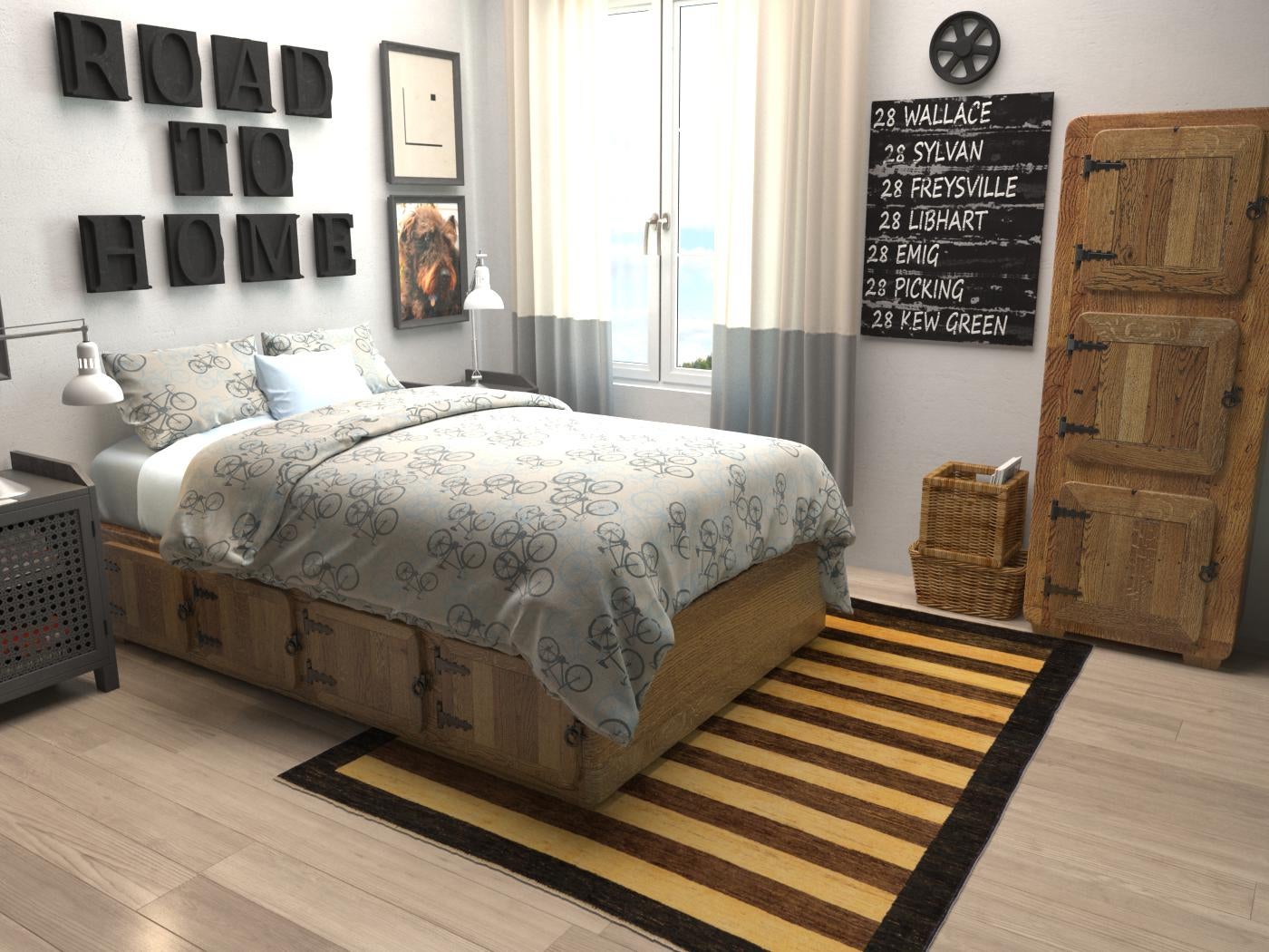 5' x 6' 3 Hand Knotted Modern Ziegler Rug