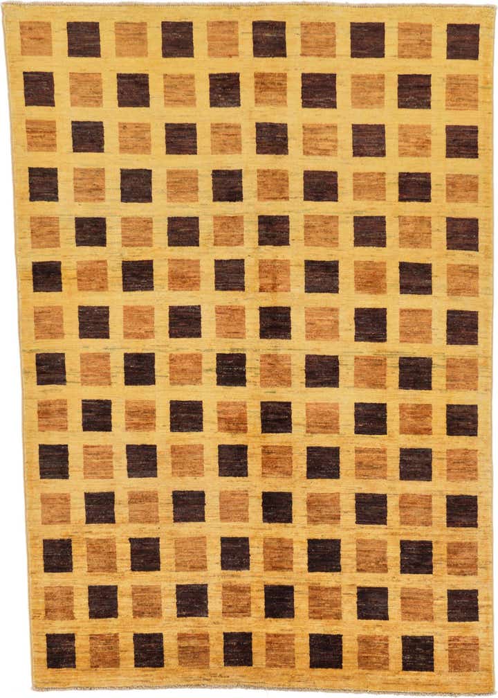 5' x 6' 5 Hand Knotted Modern Ziegler Rug