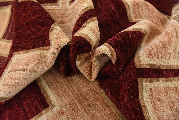 6' 8 x 9' 8 Hand Knotted Modern Ziegler Oriental Rug