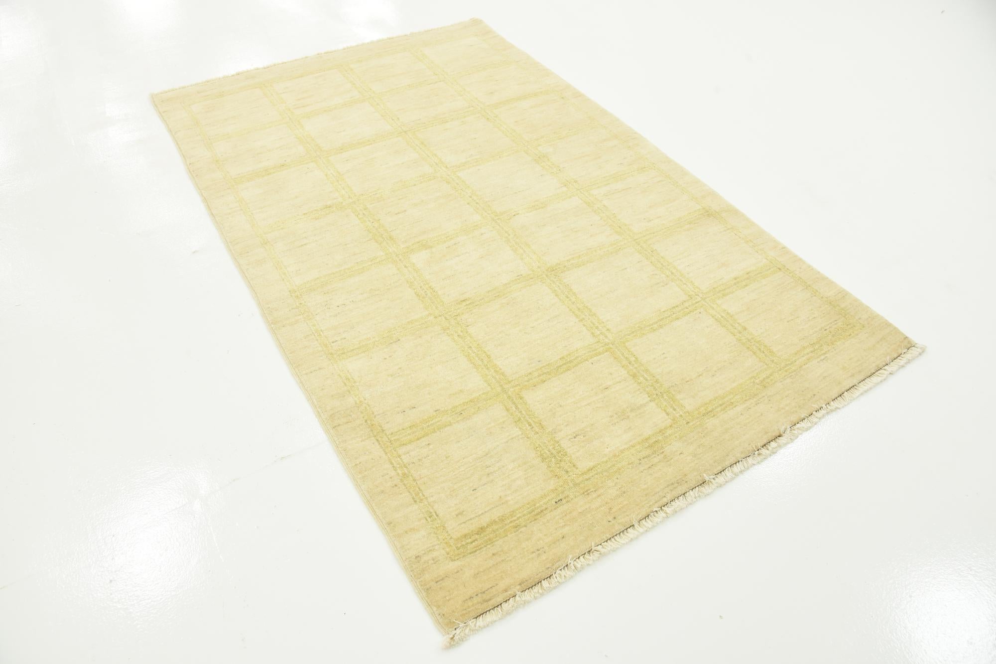 4' x 6' 4 Hand Knotted Modern Ziegler Rug