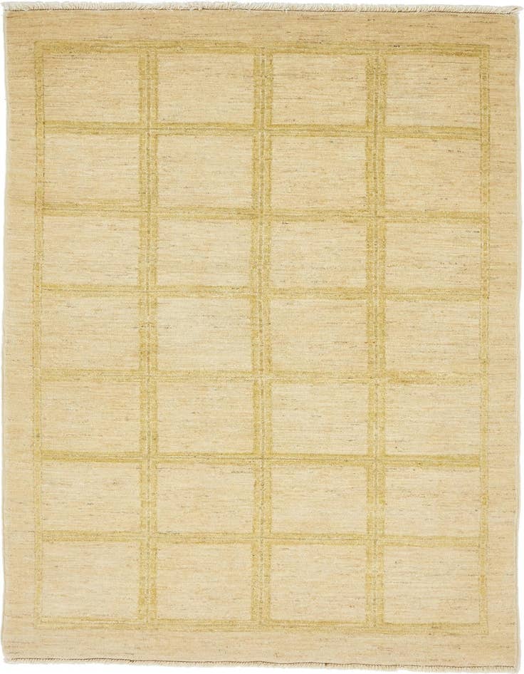 Detail image of 4' x 6' 4 Hand Knotted Modern Ziegler Rug