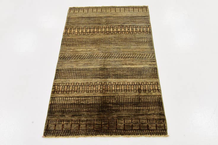 Detail image of 2' 8 x 4' 2 Hand Knotted Modern Ziegler Rug